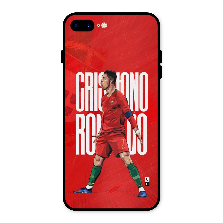 Soccer Star Roar Metal Back Case for iPhone 8 Plus