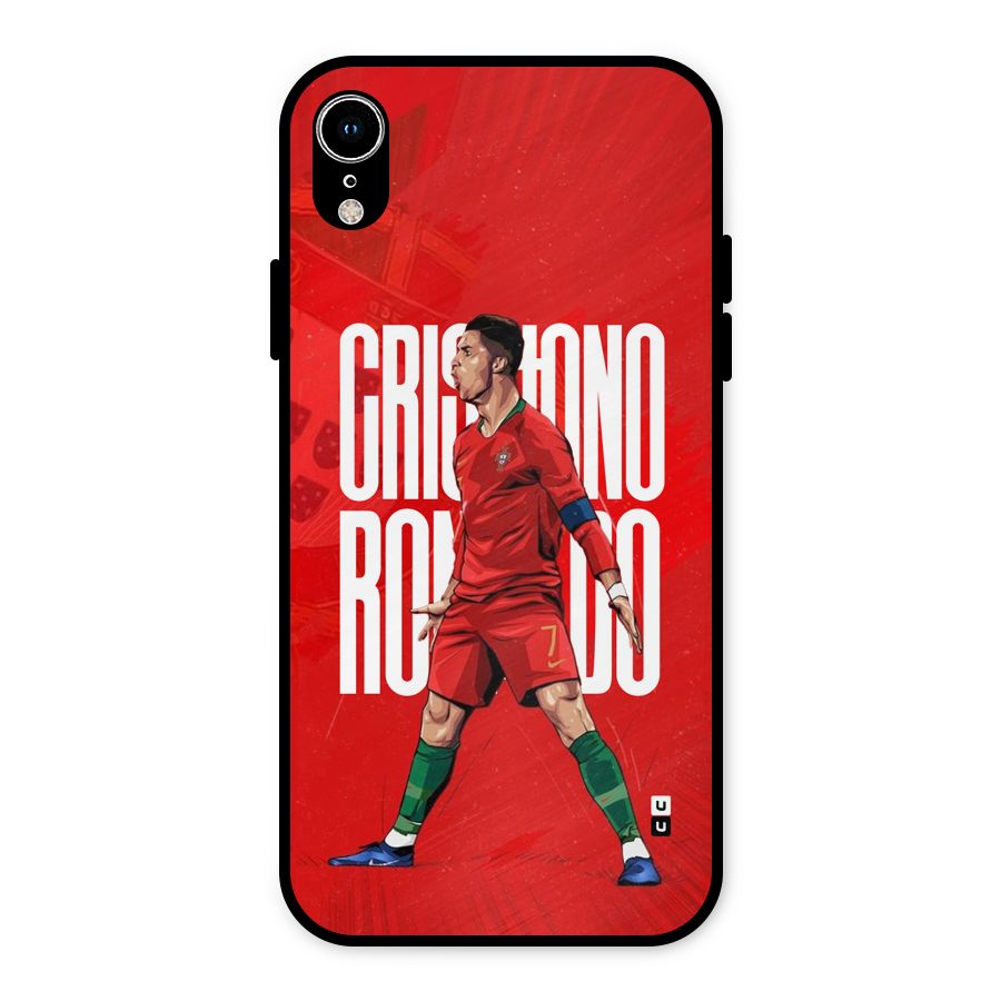 Soccer Star Roar Metal Back Case for iPhone XR
