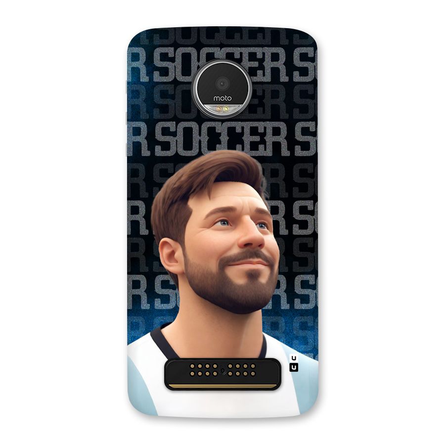 Soccer Star Smiles Back Case for Moto Z Play