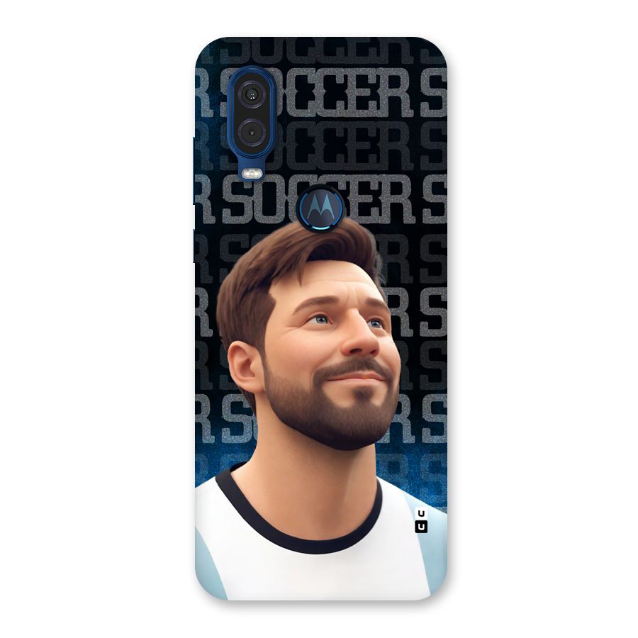 Soccer Star Smiles Back Case for Motorola One Vision