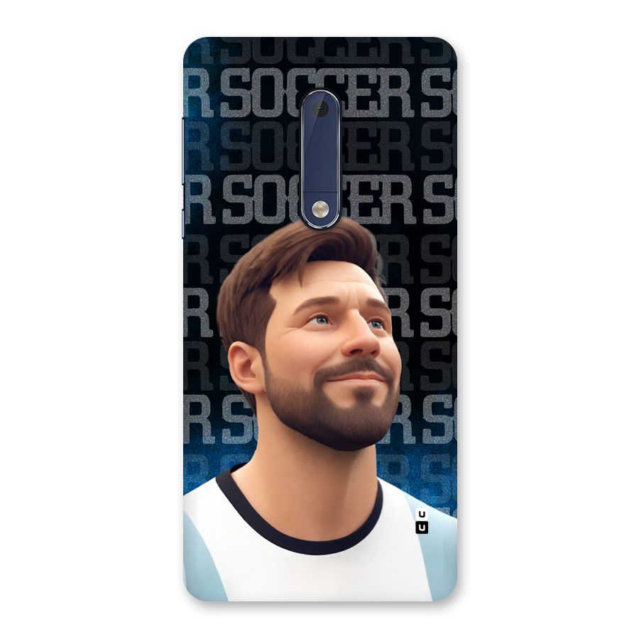 Soccer Star Smiles Back Case for Nokia 5