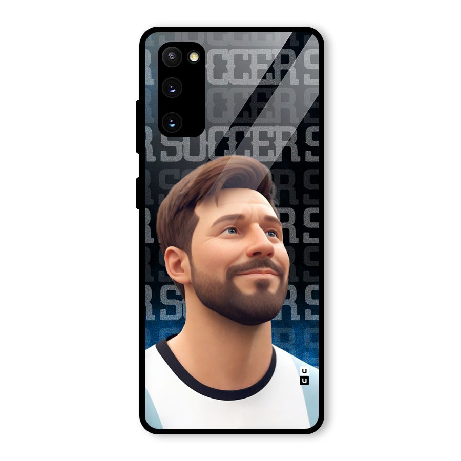 Soccer Star Smiles Glass Back Case for Galaxy S20 FE 5G