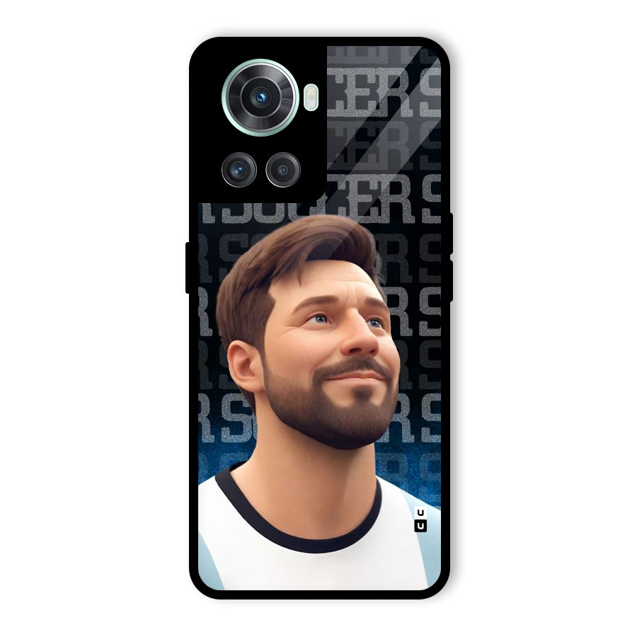 Soccer Star Smiles Glass Back Case for OnePlus 10R