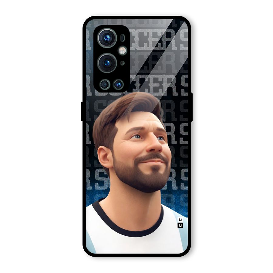 Soccer Star Smiles Glass Back Case for OnePlus 9 Pro