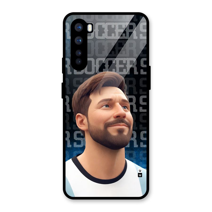 Soccer Star Smiles Glass Back Case for OnePlus Nord