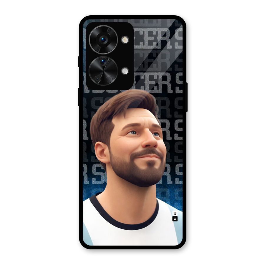 Soccer Star Smiles Glass Back Case for OnePlus Nord 2T