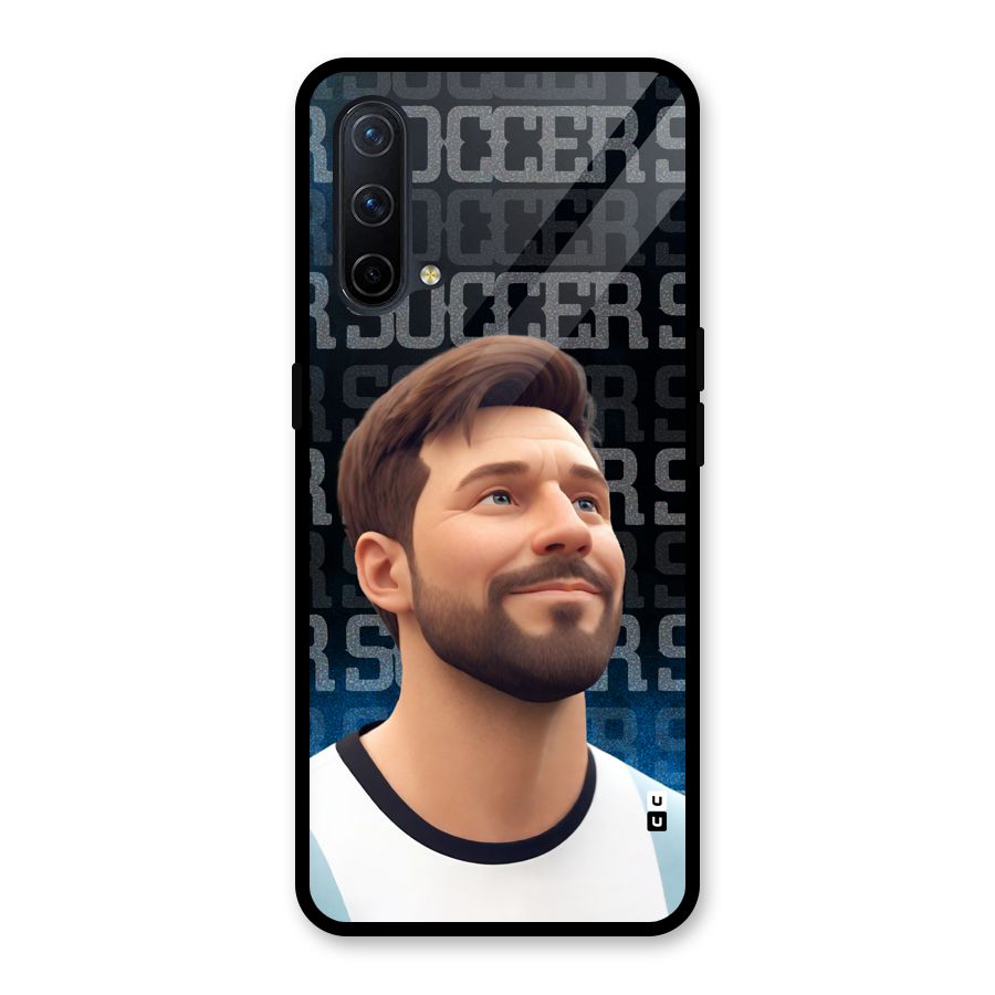 Soccer Star Smiles Glass Back Case for OnePlus Nord CE 5G