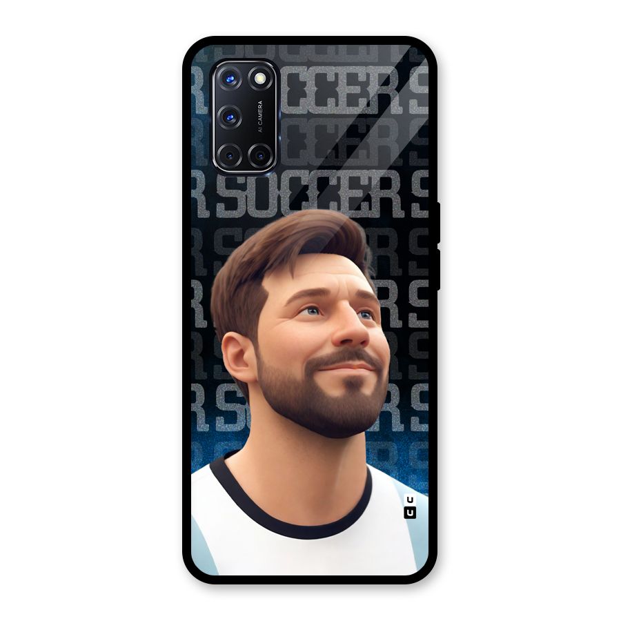 Soccer Star Smiles Glass Back Case for Oppo A52