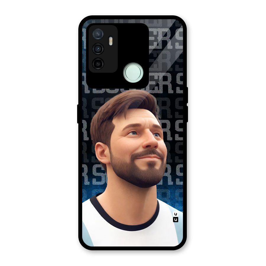 Soccer Star Smiles Glass Back Case for Oppo A53