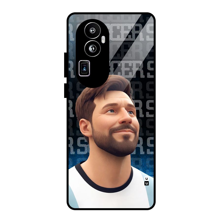 Soccer Star Smiles Glass Back Case for Oppo Reno10 Pro Plus