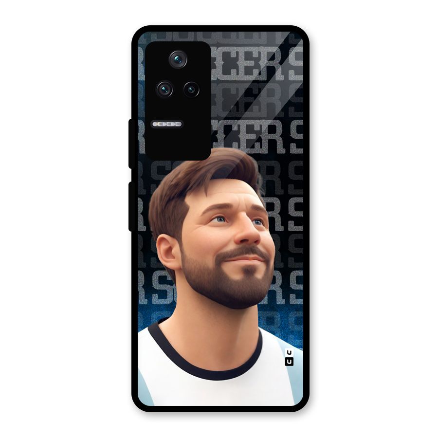 Soccer Star Smiles Glass Back Case for Poco F4 5G
