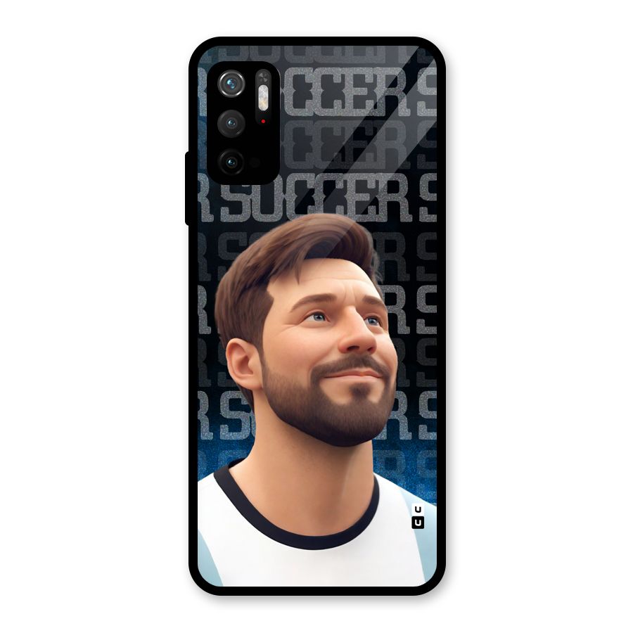 Soccer Star Smiles Glass Back Case for Poco M3 Pro 5G