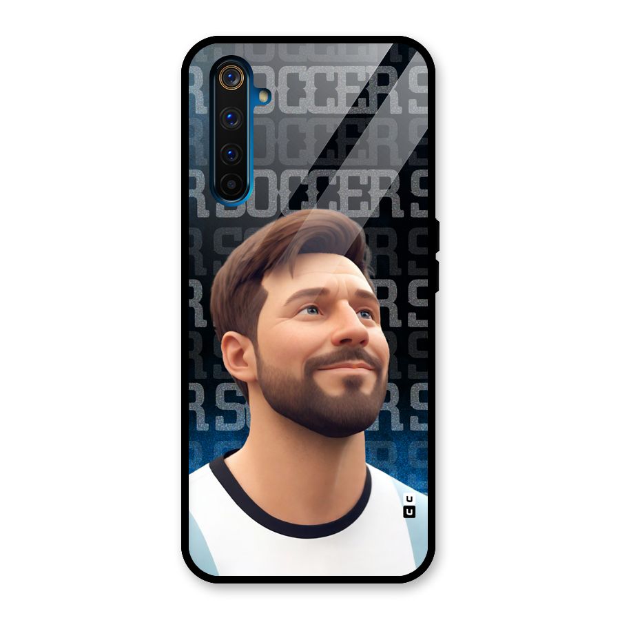 Soccer Star Smiles Glass Back Case for Realme 6 Pro