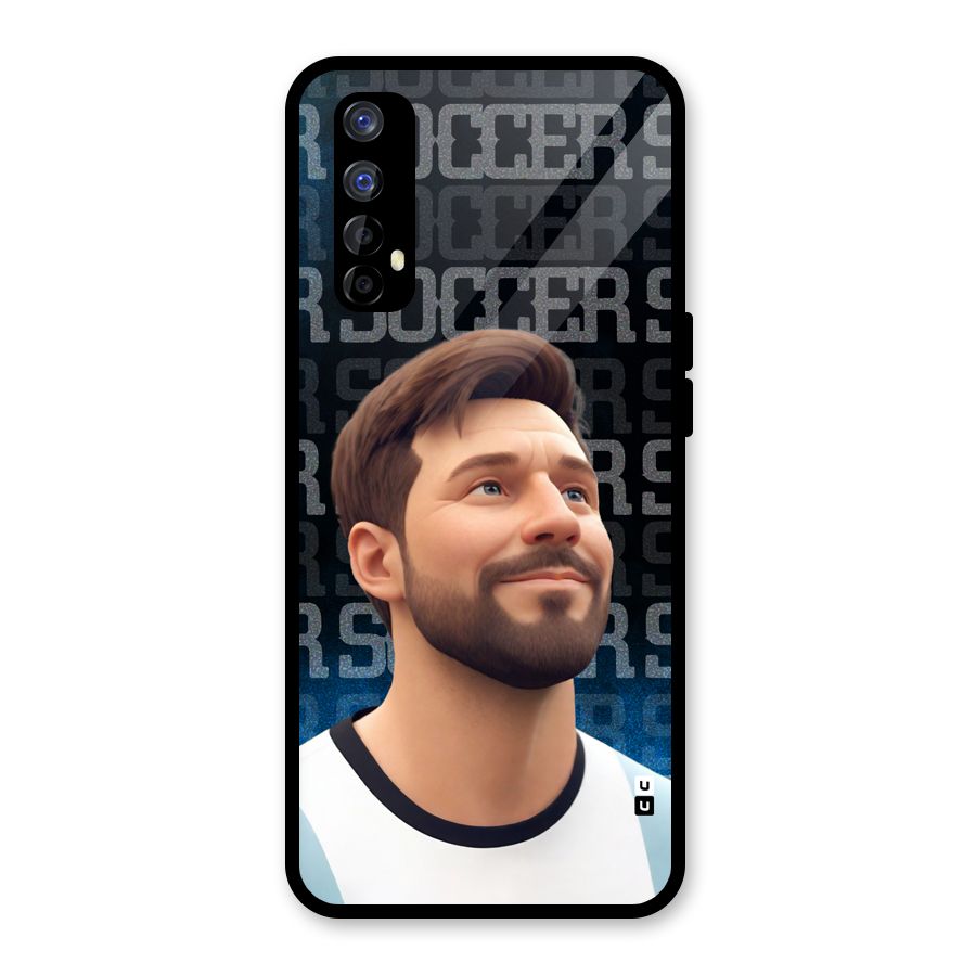 Soccer Star Smiles Glass Back Case for Realme 7