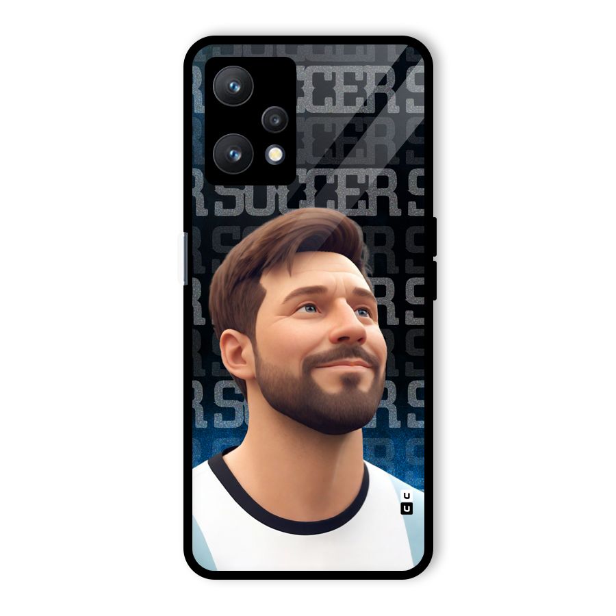 Soccer Star Smiles Glass Back Case for Realme 9 Pro 5G