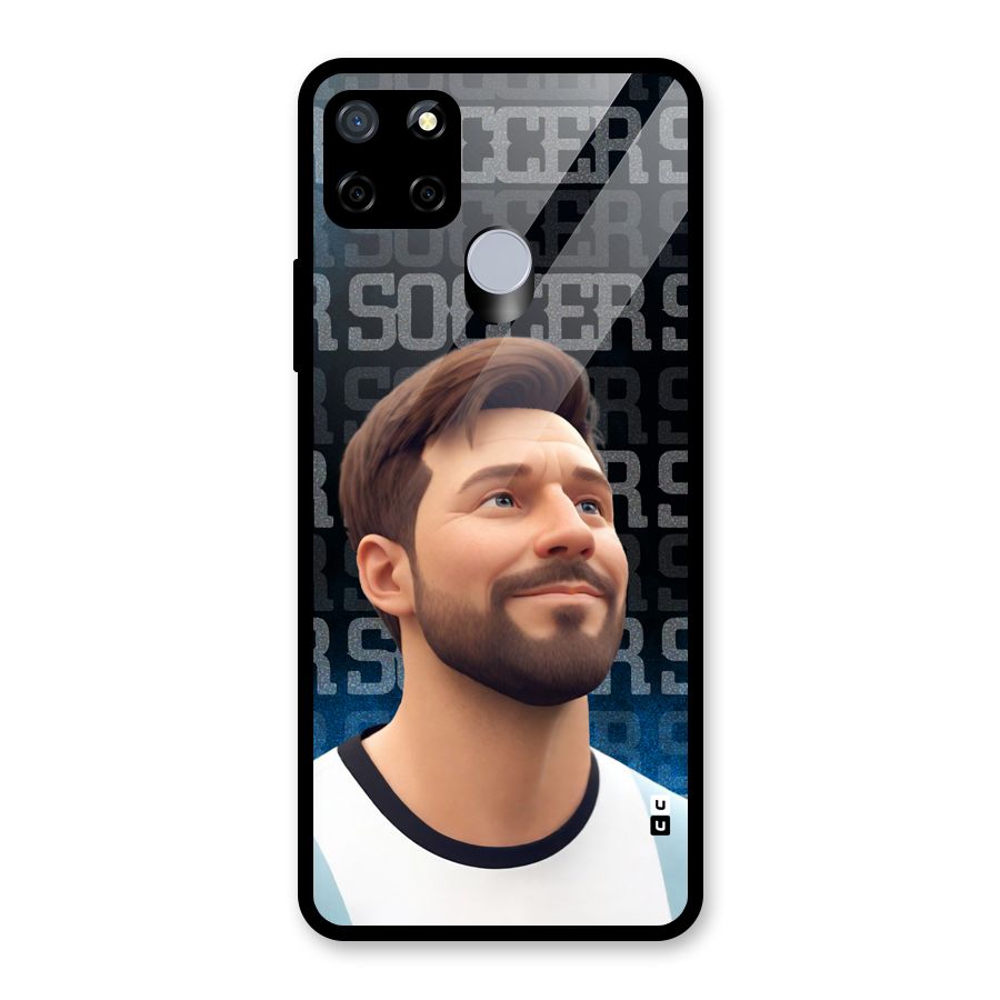 Soccer Star Smiles Glass Back Case for Realme C15