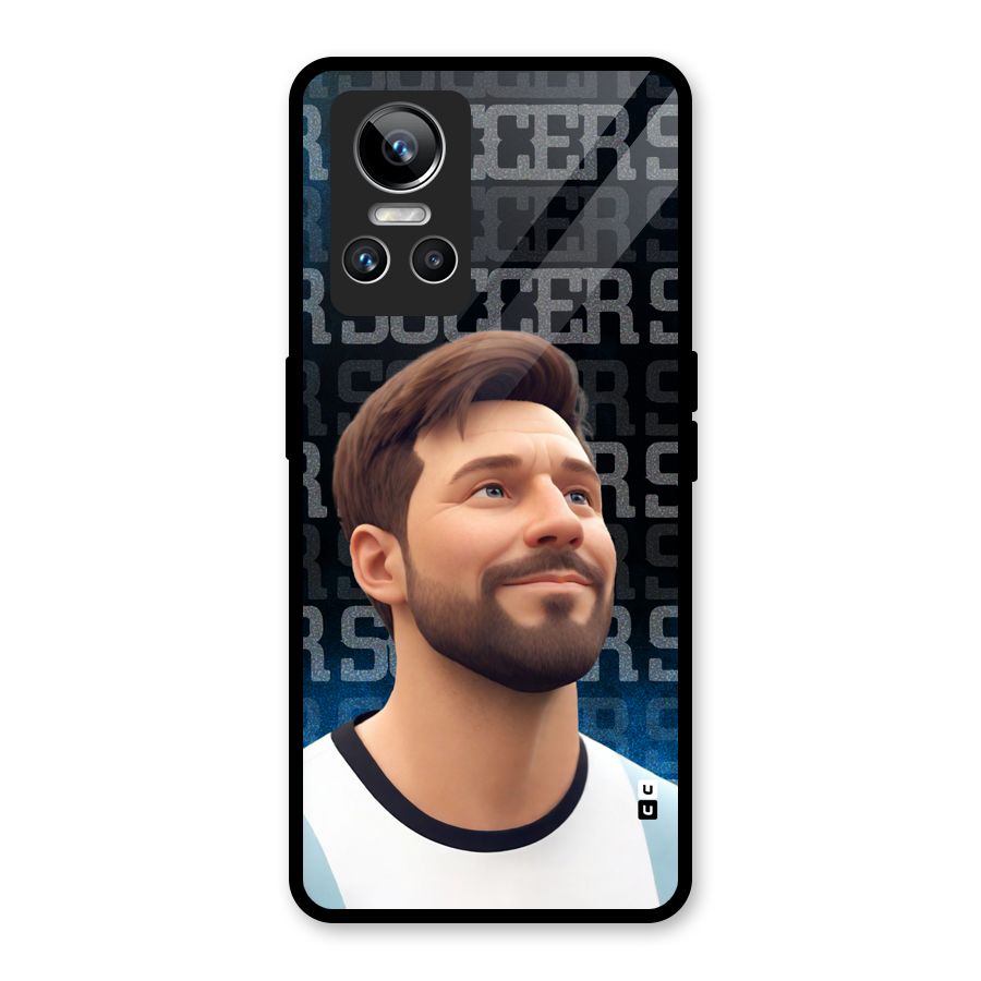 Soccer Star Smiles Glass Back Case for Realme GT Neo 3