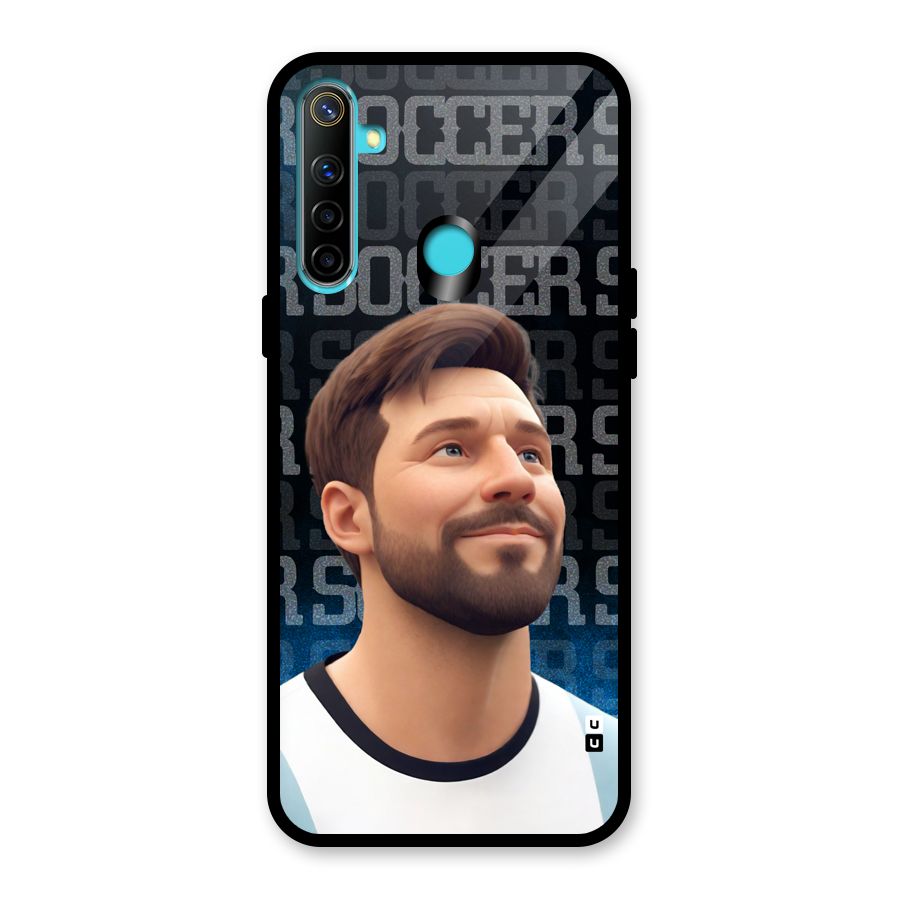 Soccer Star Smiles Glass Back Case for Realme Narzo 10