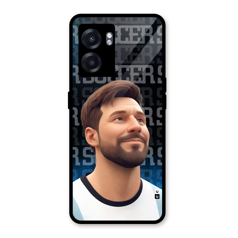 Soccer Star Smiles Glass Back Case for Realme Narzo 50 5G