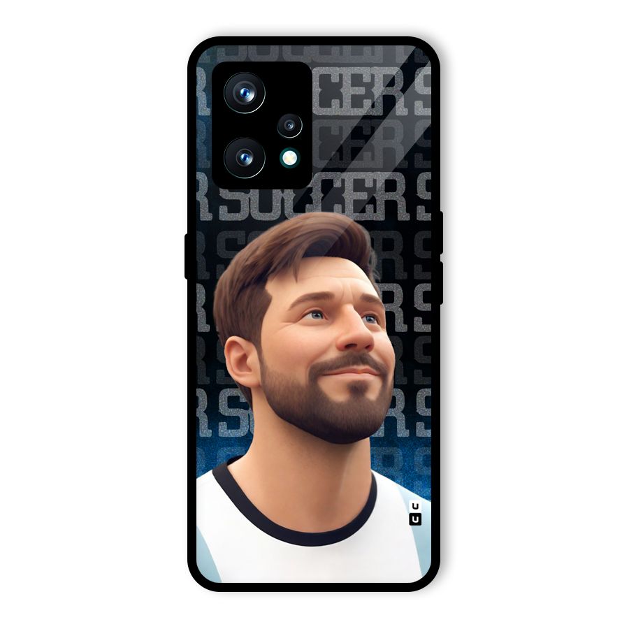 Soccer Star Smiles Glass Back Case for Realme Narzo 50 Pro