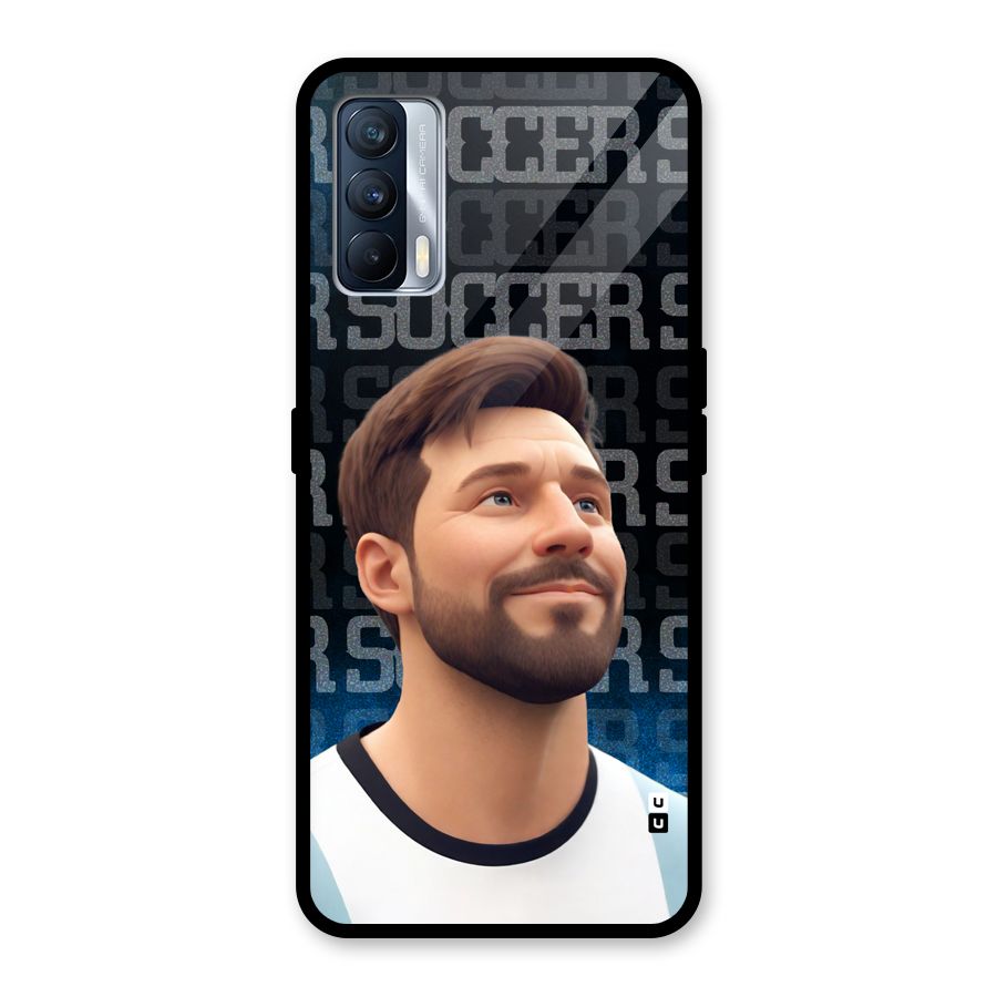 Soccer Star Smiles Glass Back Case for Realme X7
