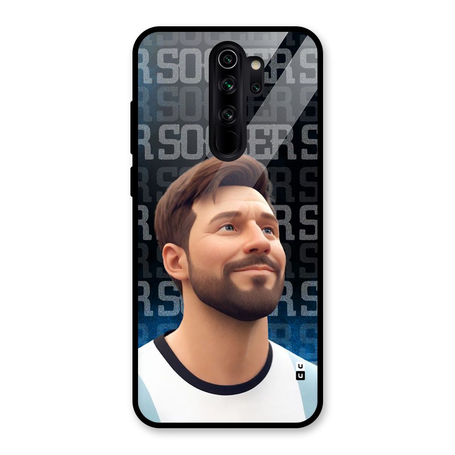 Soccer Star Smiles Glass Back Case for Redmi Note 8 Pro