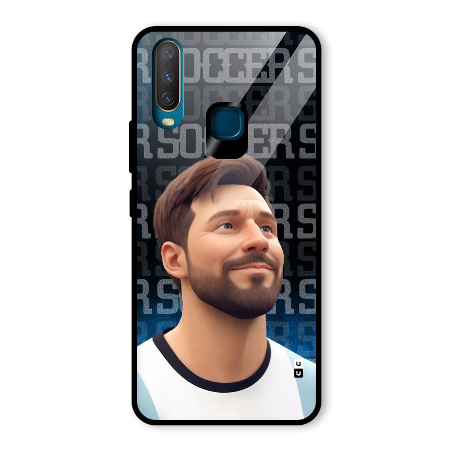 Soccer Star Smiles Glass Back Case for Vivo U10