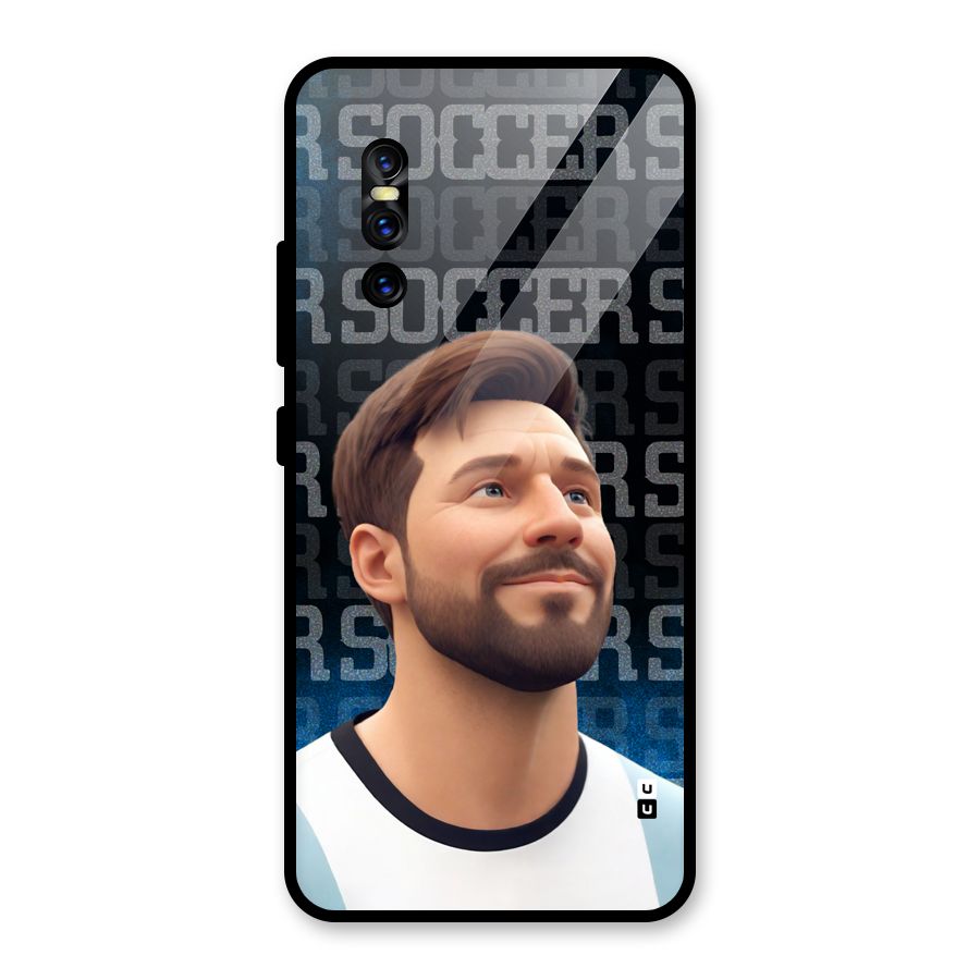 Soccer Star Smiles Glass Back Case for Vivo V15 Pro
