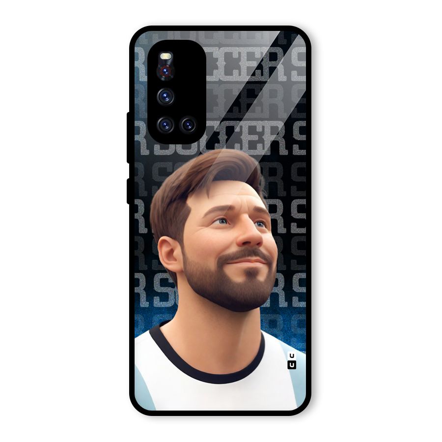 Soccer Star Smiles Glass Back Case for Vivo V19