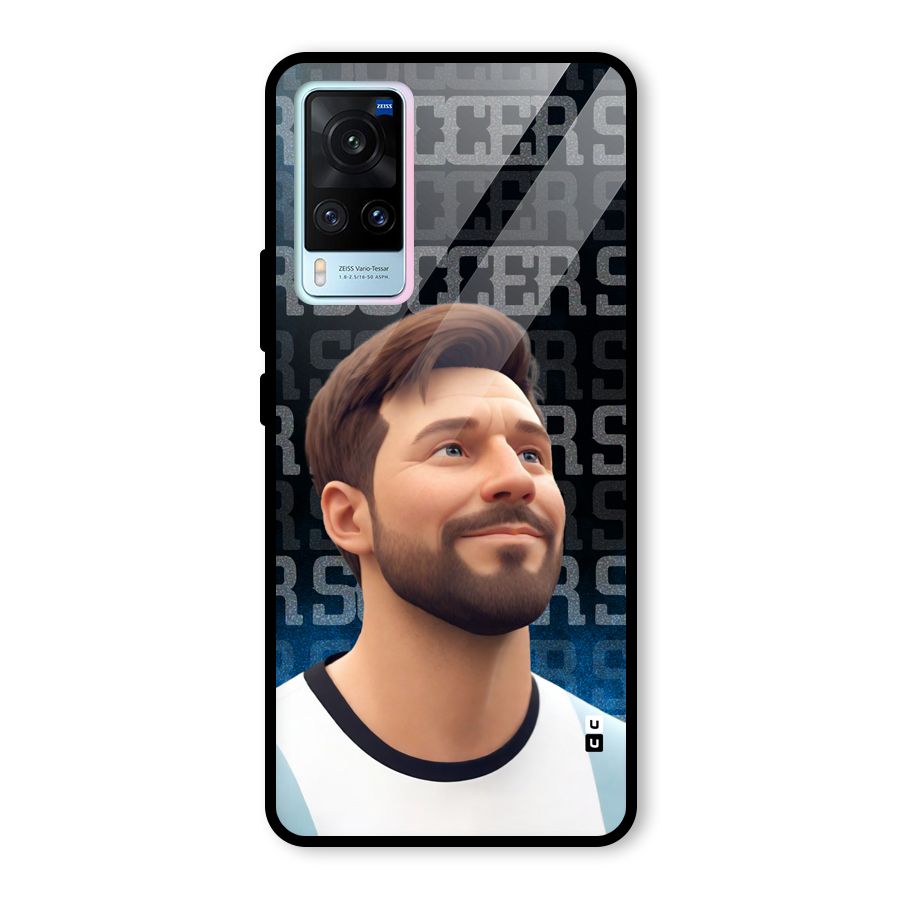 Soccer Star Smiles Glass Back Case for Vivo X60