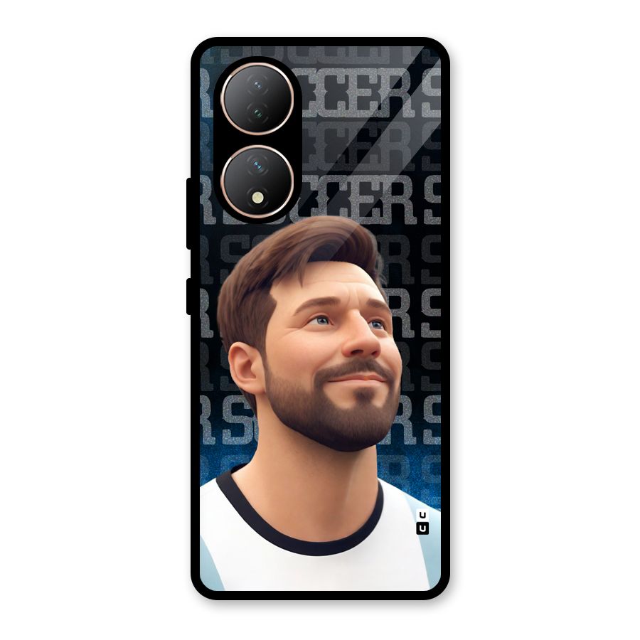 Soccer Star Smiles Glass Back Case for Vivo Y100