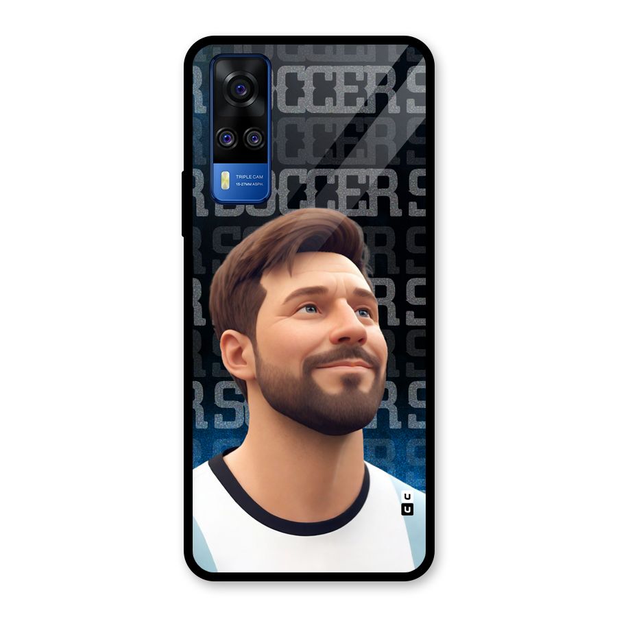 Soccer Star Smiles Glass Back Case for Vivo Y31