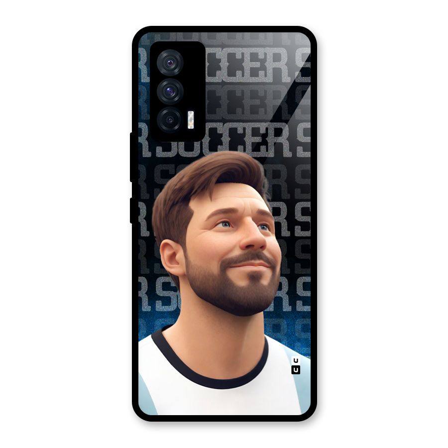 Soccer Star Smiles Glass Back Case for Vivo iQOO 7 5G