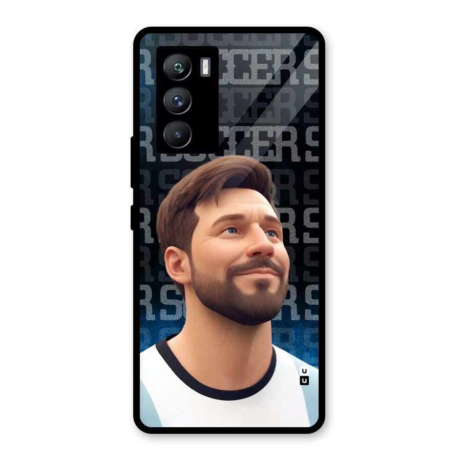Soccer Star Smiles Glass Back Case for Vivo iQOO 9 SE