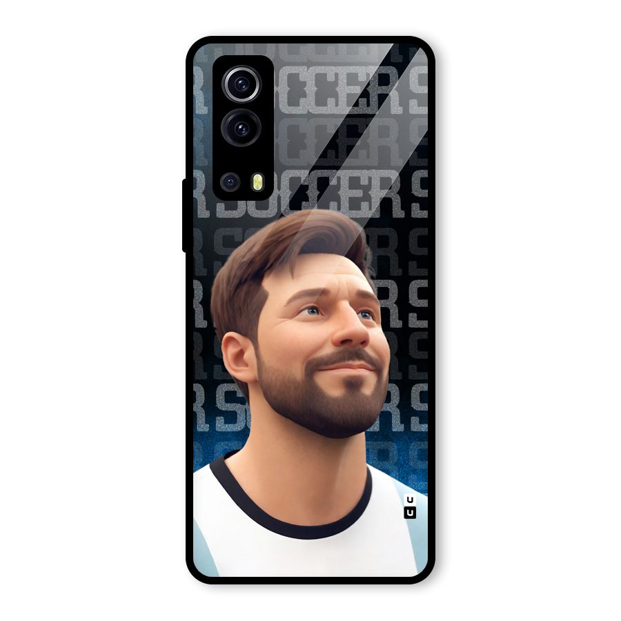 Soccer Star Smiles Glass Back Case for Vivo iQOO Z3