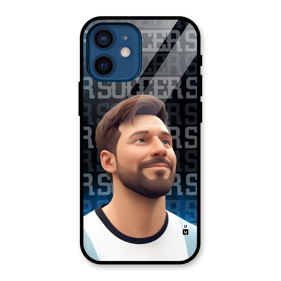 Soccer Star Smiles Glass Back Case for iPhone 12 Mini