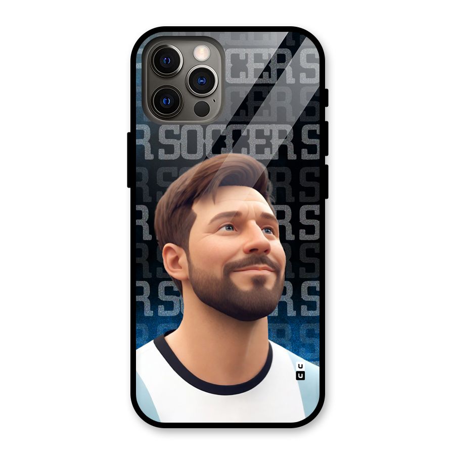 Soccer Star Smiles Glass Back Case for iPhone 12 Pro