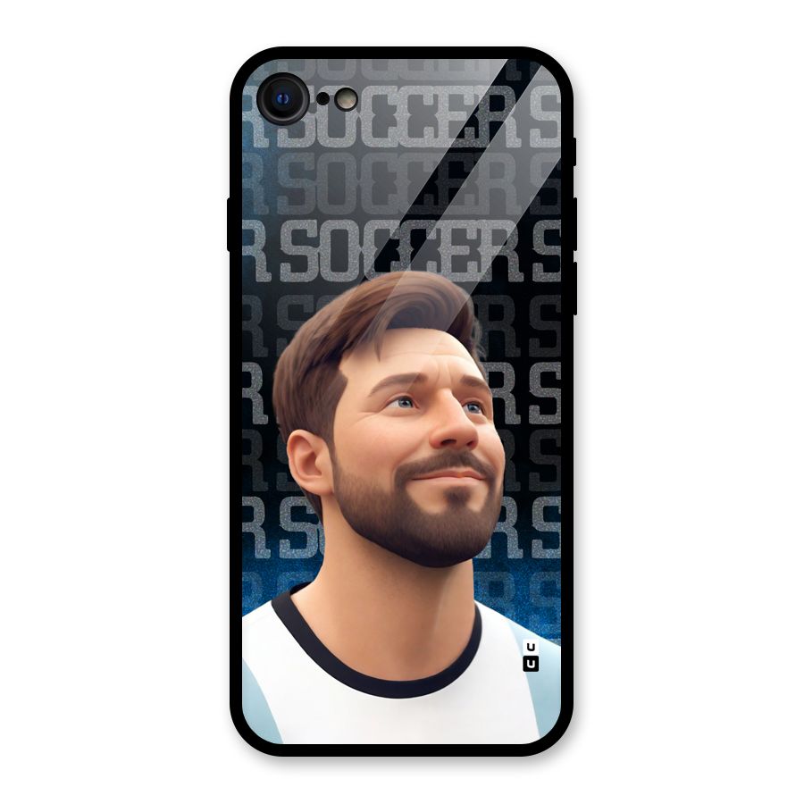 Soccer Star Smiles Glass Back Case for iPhone 7