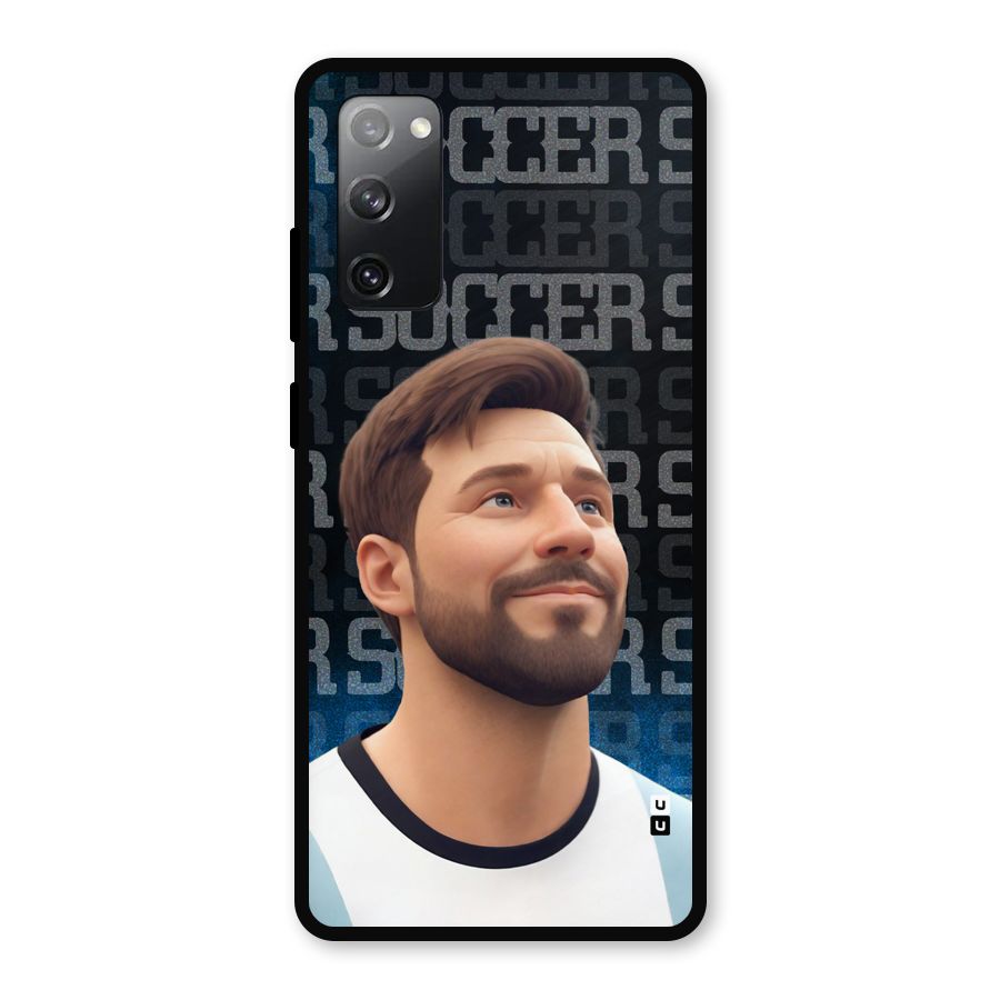 Soccer Star Smiles Metal Back Case for Galaxy S20 FE 5G