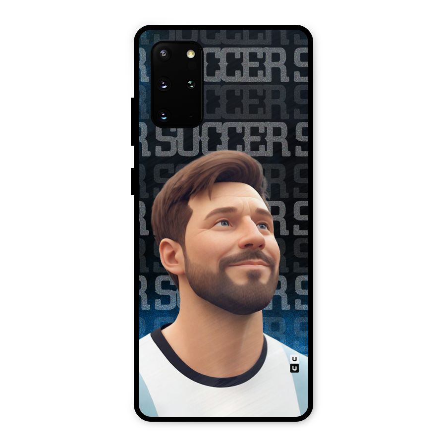 Soccer Star Smiles Metal Back Case for Galaxy S20 Plus