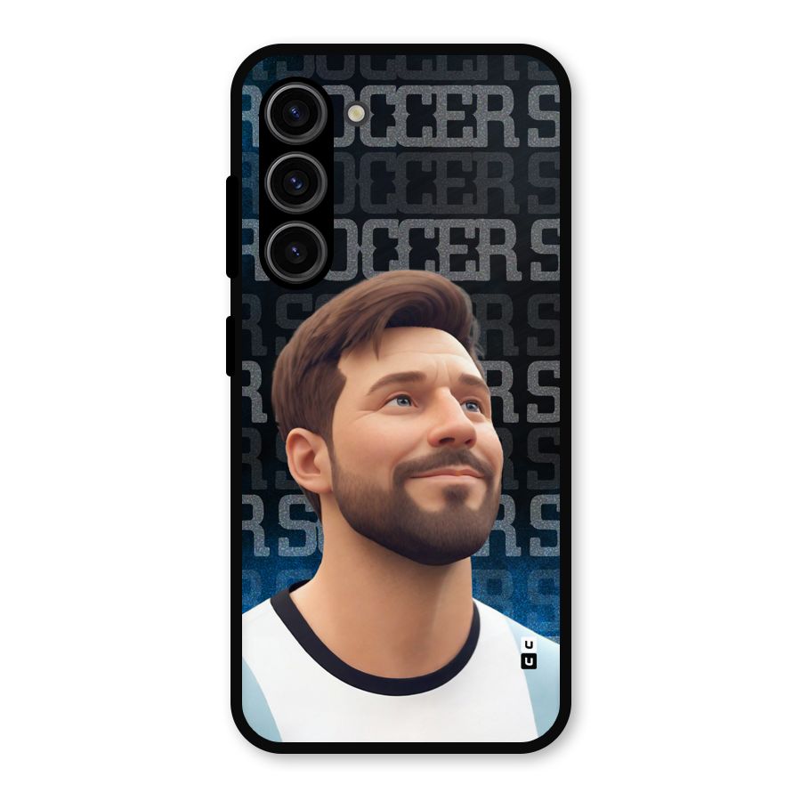 Soccer Star Smiles Metal Back Case for Galaxy S23