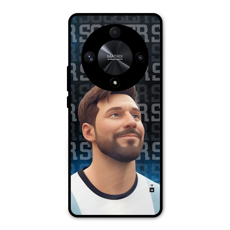 Soccer Star Smiles Metal Back Case for Honor X9b