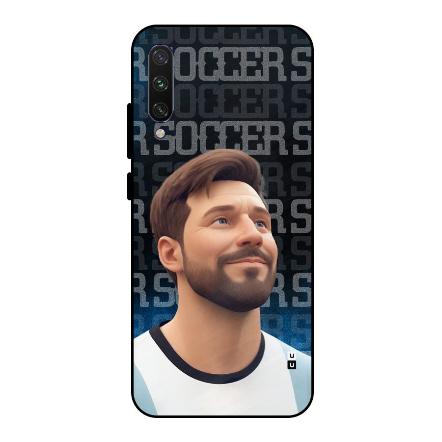 Soccer Star Smiles Metal Back Case for Mi A3