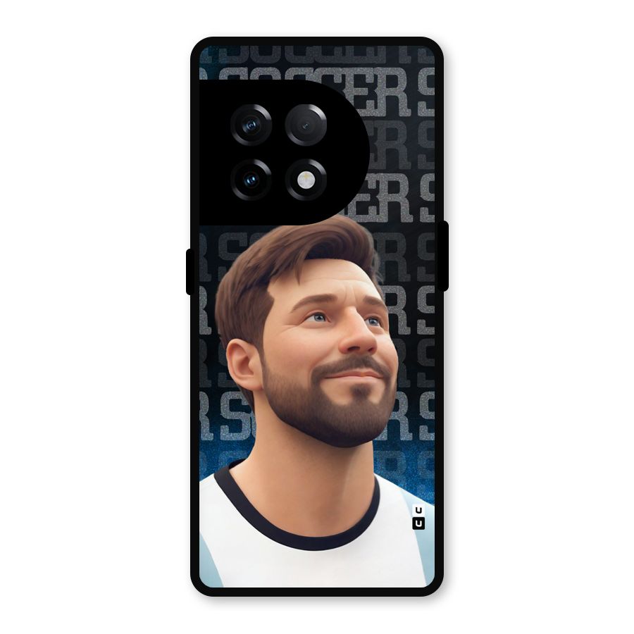 Soccer Star Smiles Metal Back Case for OnePlus 11R