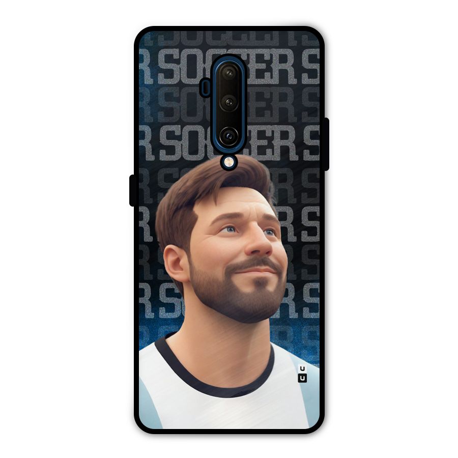 Soccer Star Smiles Metal Back Case for OnePlus 7T Pro