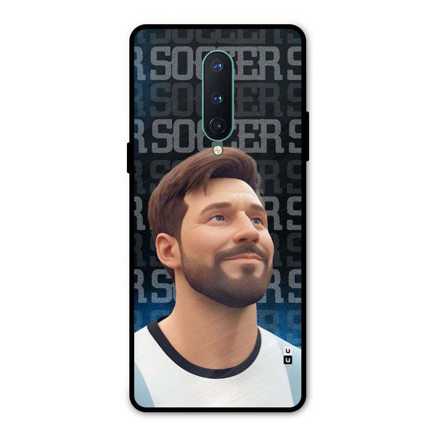 Soccer Star Smiles Metal Back Case for OnePlus 8