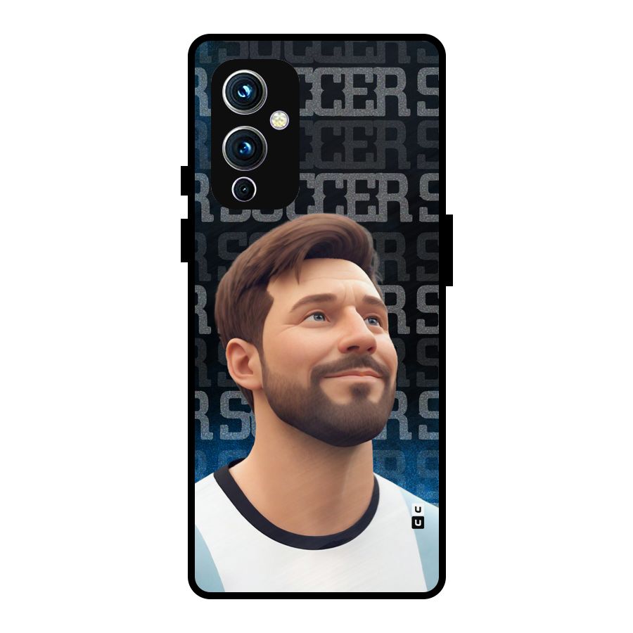 Soccer Star Smiles Metal Back Case for OnePlus 9