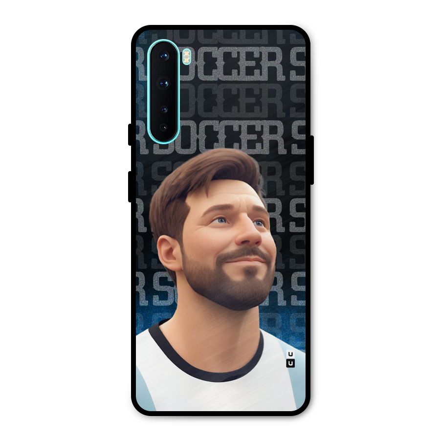 Soccer Star Smiles Metal Back Case for OnePlus Nord