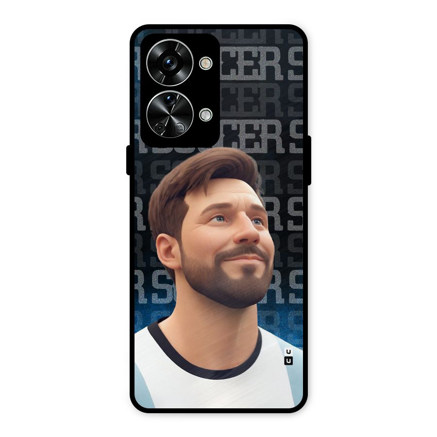 Soccer Star Smiles Metal Back Case for OnePlus Nord 2T