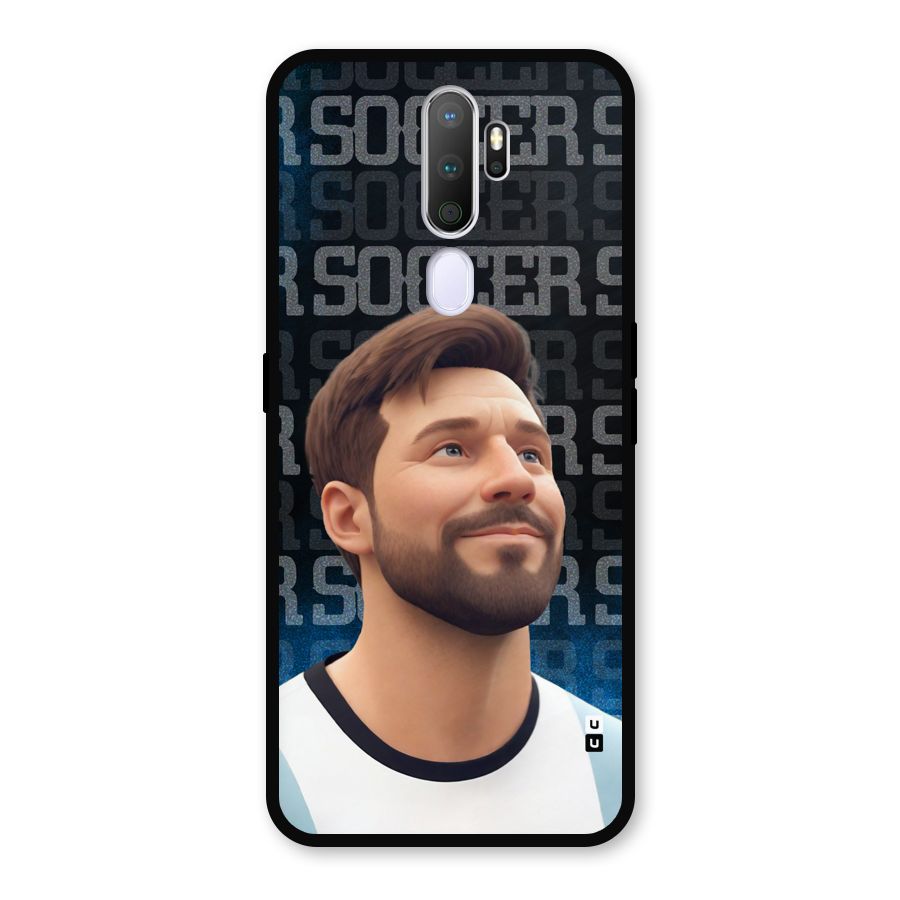 Soccer Star Smiles Metal Back Case for Oppo A5 (2020)